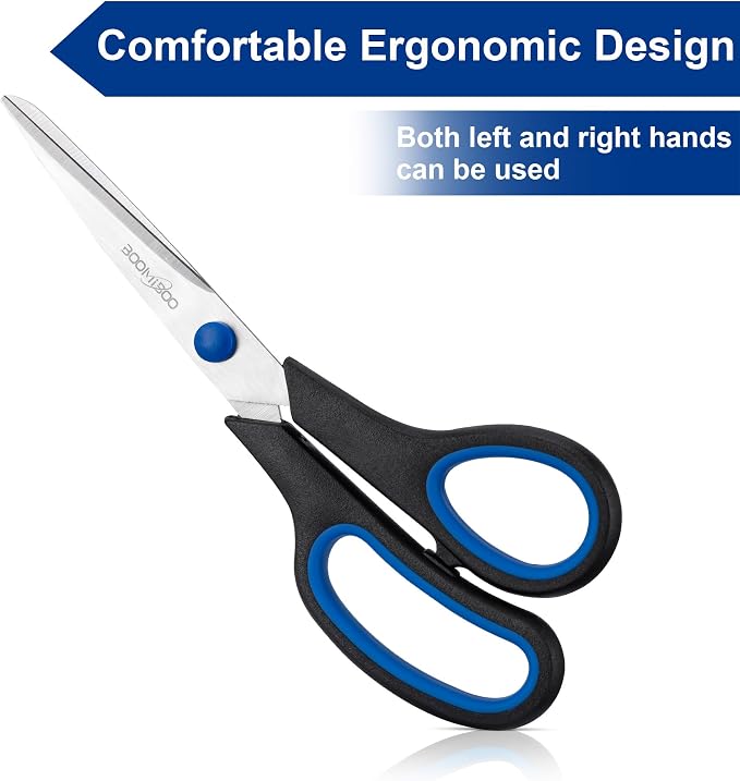 Scissors, BOOMIBOO 8" All Purpose 24 Pack - Image 2