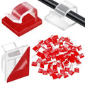 Blulu 100 Pcs Adhesive Cable Wire Clips, Outdoor Light Clips, Cord Management by Blulu