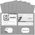 Two Pocket Folders, RAZCC 50 Pack 2 Pocket Folders Fit Letter Size Paper by RAZCC