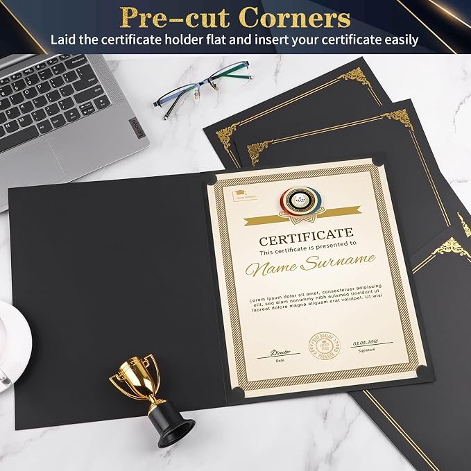 25 Packs Certificate Holders, Diploma Holders, Certificate Folders - Image 4