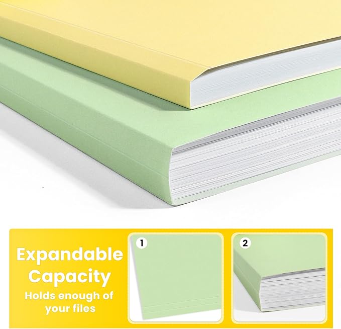 SUNEE File Folders, 36 Pack Manilla Folders 8.5 x 11, 12 Colors Folder Office - Image 5
