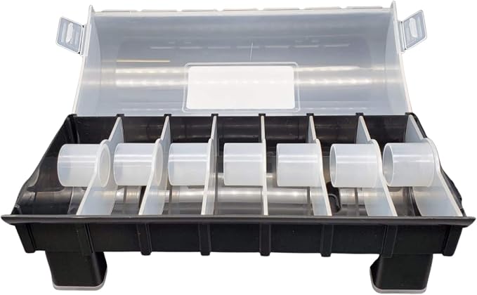 QSRProducts 7-Slot Day of The Week Covered Label Dispenser - Image 2