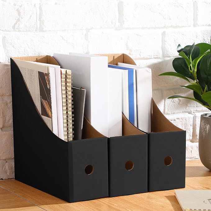 Thenshop 24 Pcs Cardboard Magazine File Holder Organizer, Desk File Organizer - Image 6
