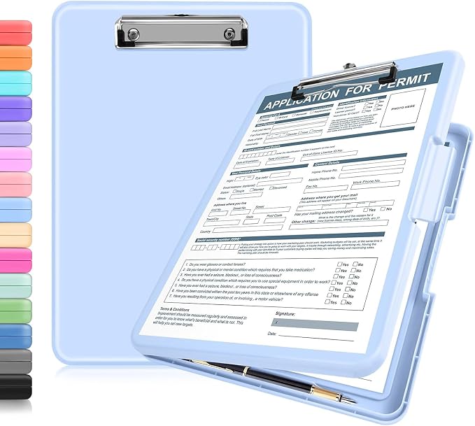 ANZNKU Clipboard with Storage 13x9.6 inches, Storage Clip Board Heavy Duty by ANZNKU