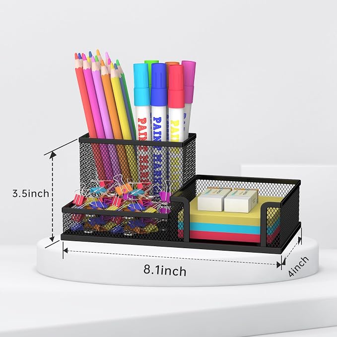 SUPEASY Pen Holder Desk Organizer, Office Supplies Pencil Holder - Image 3