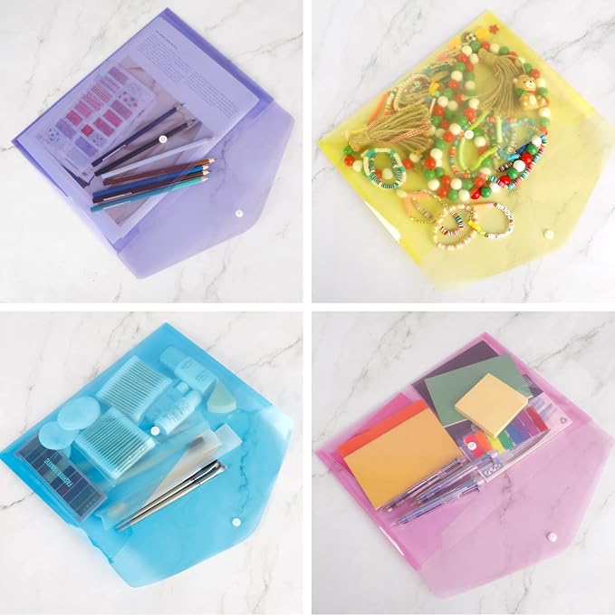 EOOUT 28pcs Plastic Envelopes, Plastic Folders - Image 6