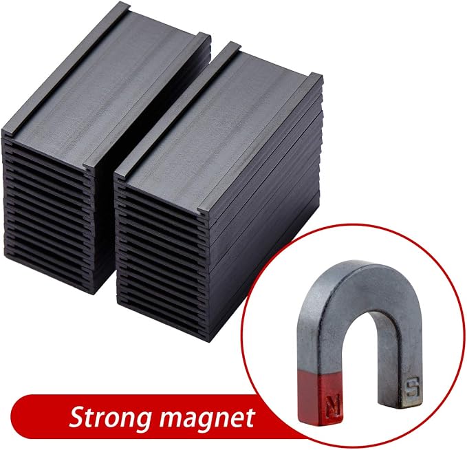 Magnetic Label Holders with Magnets, Data Card Holders with Clear Plastic - Image 3