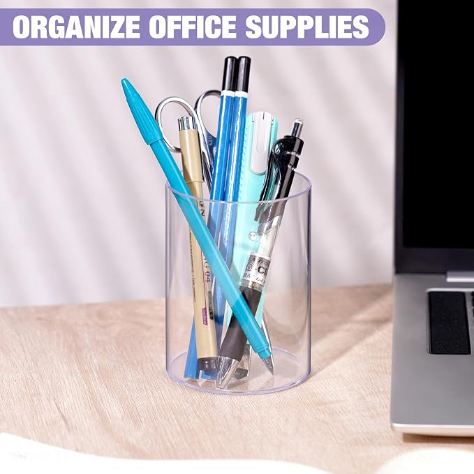 Clear Acrylic Desk Organizer Set - Image 3