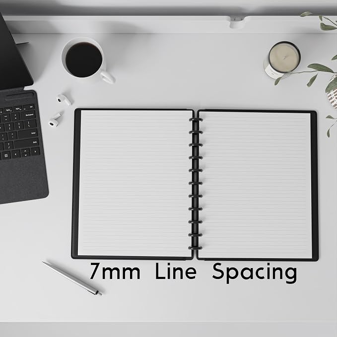Discbound Letter Size Lined Paper Refill, 250 Sheets, 8.5 in x 11 in, 100 GSM - Image 5