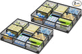 Marbrasse 2Pack Desk Drawer Organizer, Metal Mesh Drawer Organizer Tray by Marbrasse