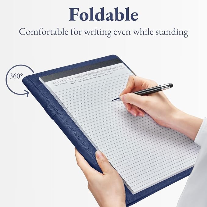 Mymazn Padfolio, Portfolio Folder, Legal Pad Holder, Resume Folder | Faux - Image 5
