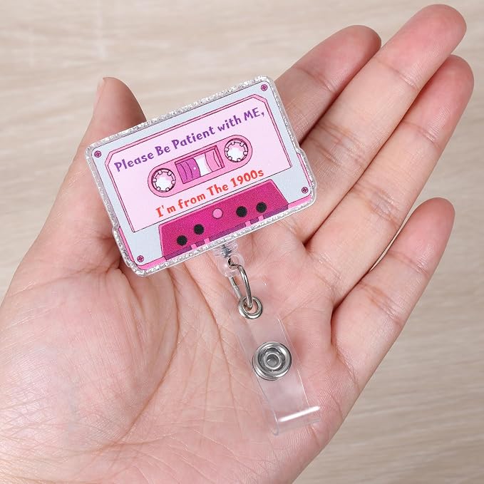 Please Be Patient with Me, I'm from The 1900s Funny Nurse Badge Reel, Cute - Image 2