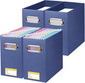 BALEINE File Organizer Box, Cardboard File Folder Organizer by BALEINE