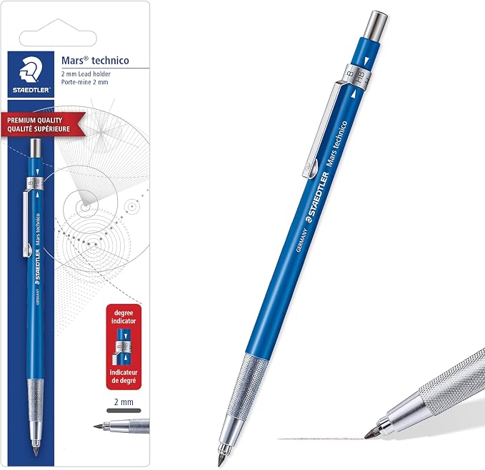 STAEDTLER Mars Technico Mechanical Pencil, 2mm Lead Holder by Staedtler