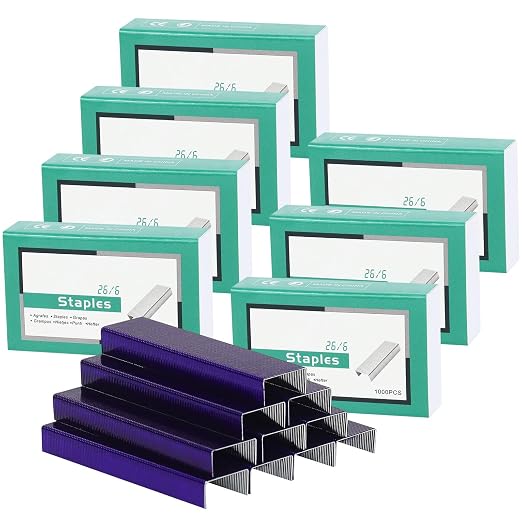 MultiBey 7 Pack Purple 26/6 Staples by MultiBey