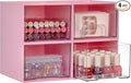 Vtopmart 4 Pack Small Clear Stackable Storage Drawers, Acrylic Bathroom Makeup by Vtopmart