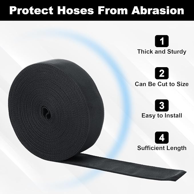 ASelected 26.2ft Hydraulic Hose Protector Sleeve，Polyester Chain Cover Sleeve - Image 4