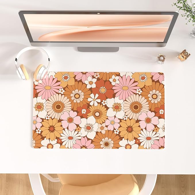 Colorful Star Large Mouse Pad, PU Leather Waterproof Desk Mat, Computer Gaming by ColorfulStar