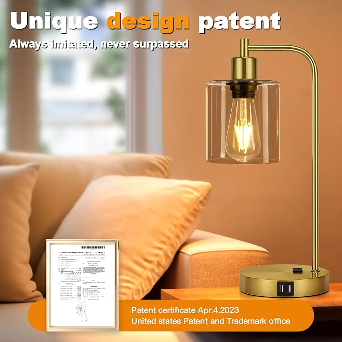 Set of 2 Industrial Touch Control Table Lamps - Image 9