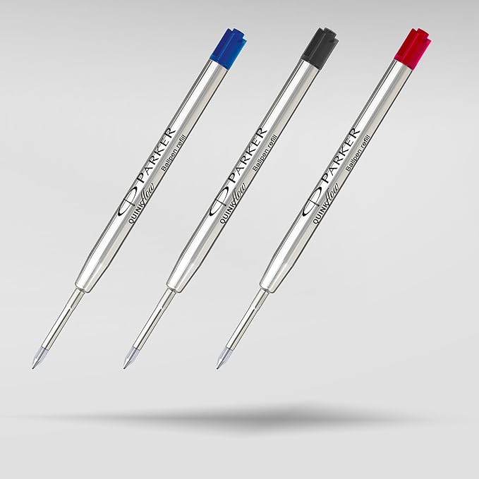 Parker Authentic QUINKflow Ballpoint Pen Refills, Medium Point Blue Ink - Image 8