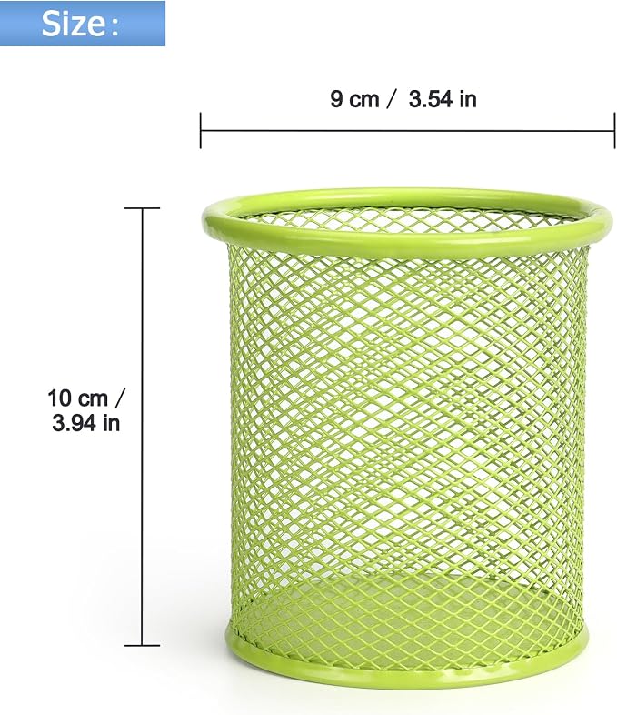 Tamaki Pen Holder Cup for Desk, Wire Mesh Pencil Cup Holder for Desk Office Pen - Image 2