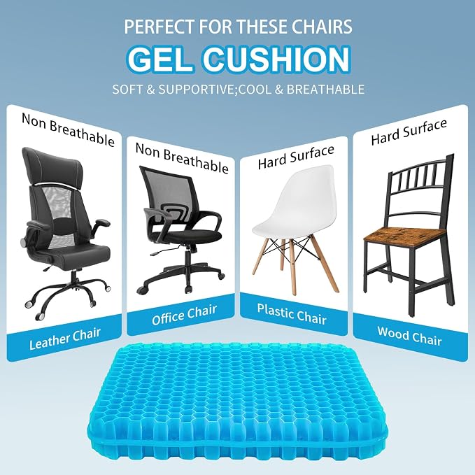 Gel Seat Cushion for Long Sitting - Image 5