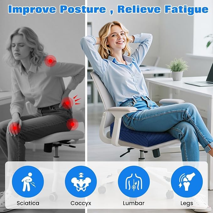 Seat Cushion for Office Chair, Memory Foam Chair Cushions, Car Seat Cushion for - Image 6
