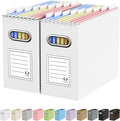 Oterri File Organizer Box, Portable Collapsible Cardboard File Folder Organizer by Oterri
