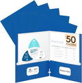 50 Packs Two Pocket Folders, Two Pocket File Folders by Unknown