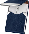 Business Card Holder with Magnetic Closure, Slim Metal PU Business Card Case by GOWALL