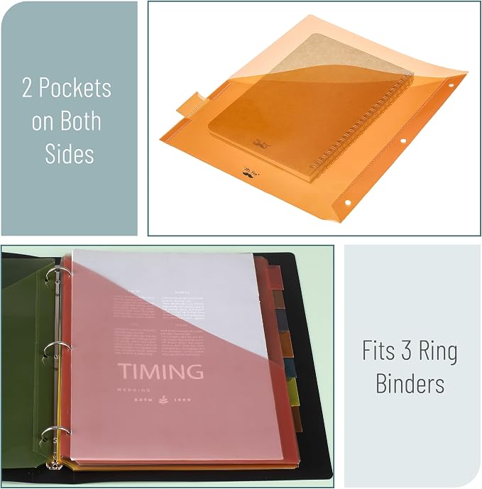 Mr. Pen- Binder Dividers with Pockets and Tabs, 48 Pack | Vintage Color - Image 3