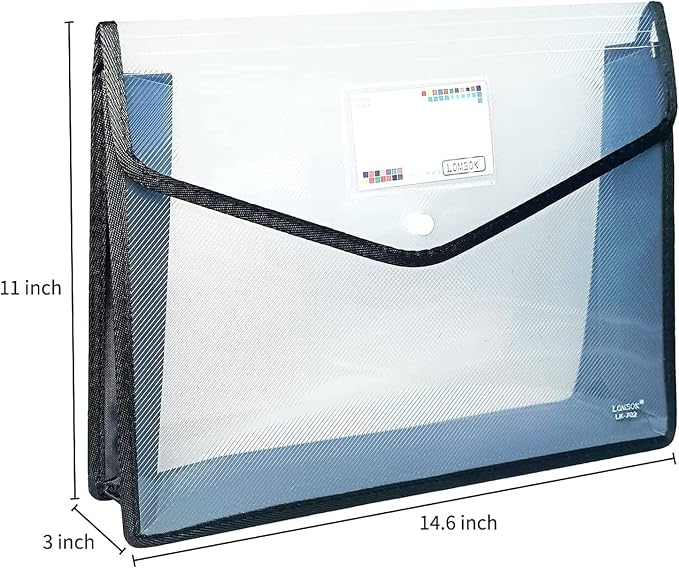 YoeeJob Plastic File Folders Legal Size 2 Pcs, Expandable Document Folder - Image 3