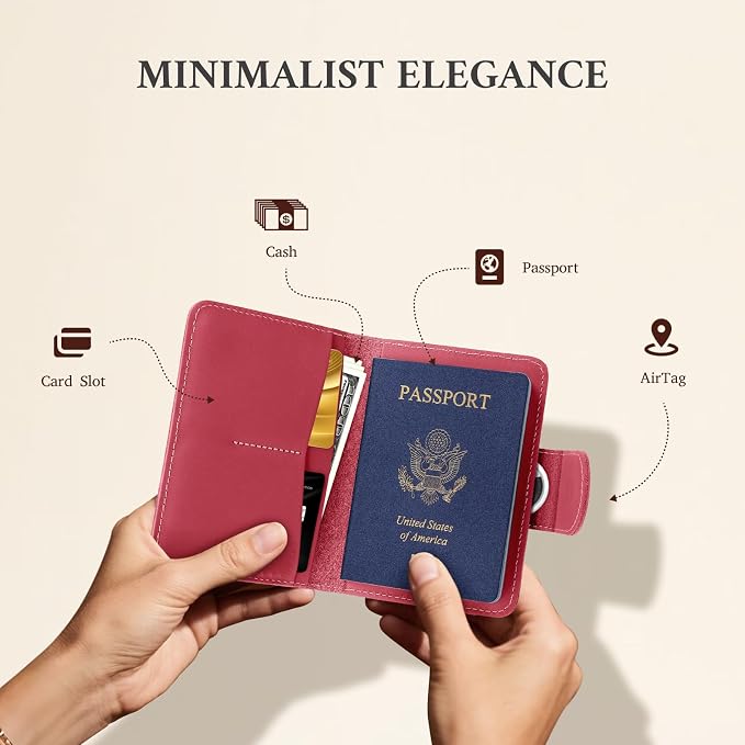 ALLIVE Rfid Passport Holder for Travel Women, Rfid Passport Cover Wallet - Image 6