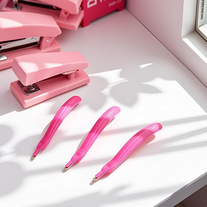 2 Pcs Pink Portable Staple Remover, Staple Puller Tool Magnetic Head Staple - Image 8
