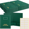 Kisston 100 Pcs Tax Return Folders Bulk 2 Pocket Gold Foil Stamped Income Tax by Kisston