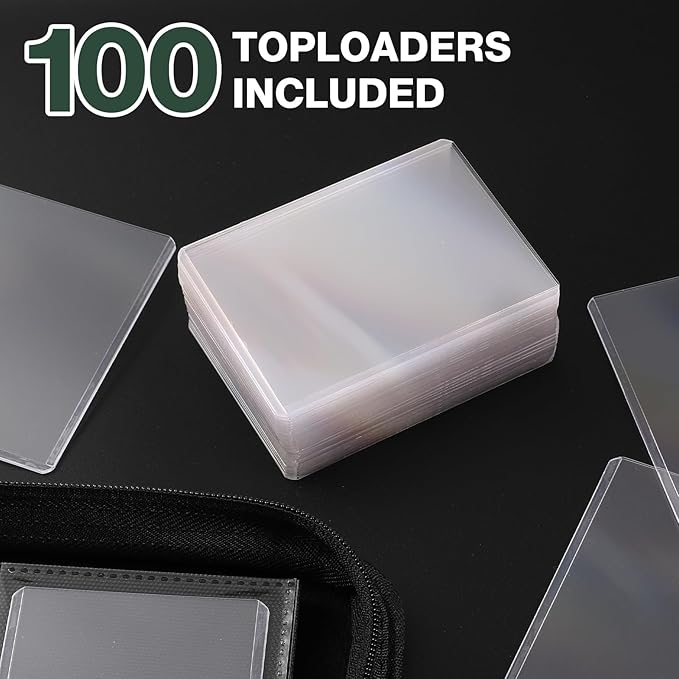 Toploader Binder, Holds 360 Toploaders, 100 Toploaders INCLUDED, 9-Pocket PU - Image 6