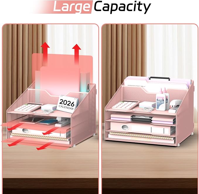Desk File Organizer, Paper Organizer - Image 6