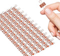 Mini Binder Clips, 120 Pack, 5/8 Inch, Standard 15mm, Rose Gold, Binder Paper by Makanu