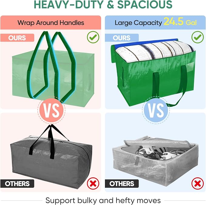 BALEINE 6-Pack Oversized Moving Bags - Image 3