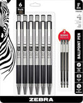 Zebra Pen F-301 Retractable Ballpoint Pen, Stainless Steel Barrel, Fine Point by ZebraPen