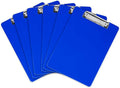 Blue Plastic Clipboard with Low Profile Clip by OfficeSolutionsDirect
