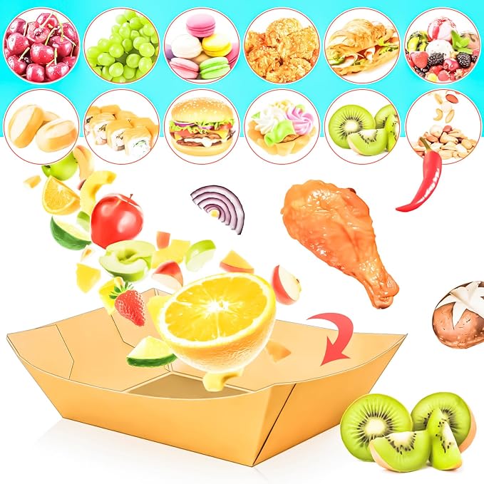 100 Pack 4LB Paper Food Boat Trays Disposable Paper Boat Containers, Heavy Duty - Image 5