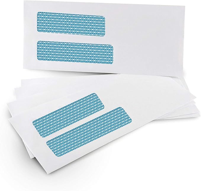 Aimoh #9 Double Window SELF Seal Security Envelopes - Image 2