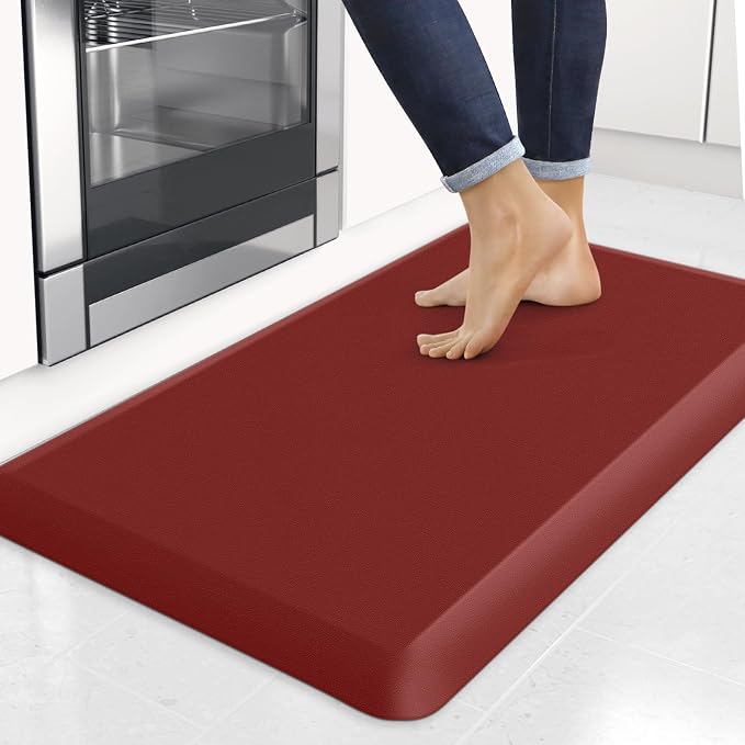 4/5 Inch Thick Kitchen Mats for Floor, StepRite Kitchen Rug for Standing Desk by Bringcushiontoyourlife