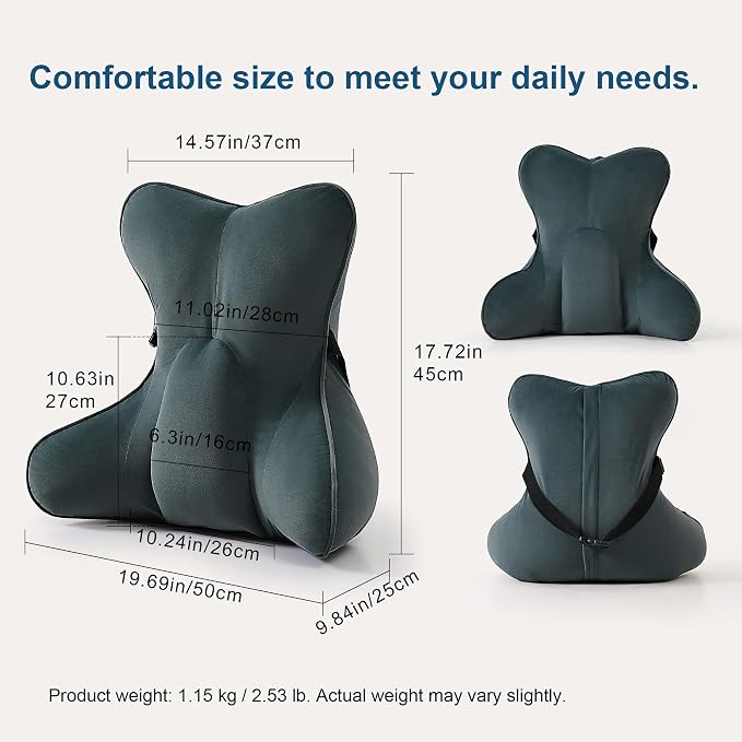 Lumbar Support Pillow for Lower Back Pain Relief – Multi-Functional Ergonomic - Image 2