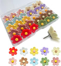 30pcs - 10 Colors Flower Push Pins Cute Thumb Tacks by Unknown