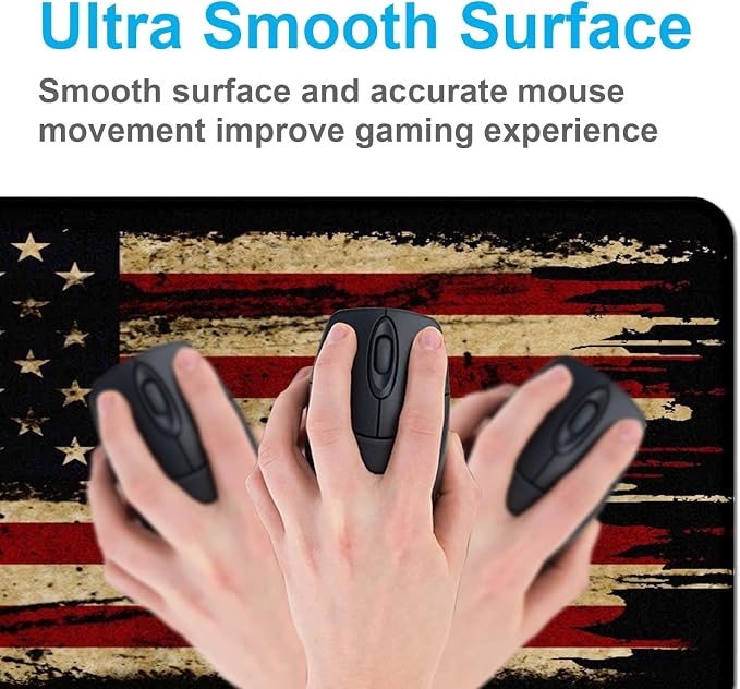 Retro American Flag XL Gaming Mouse Pad - Image 5