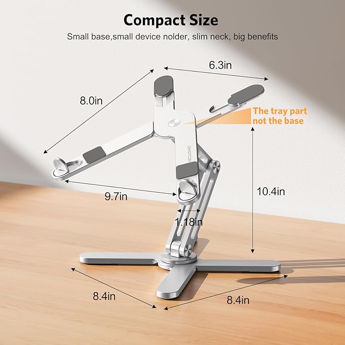 OMOTON LA10 360° Rotating Laptop Stand Riser - Image 5