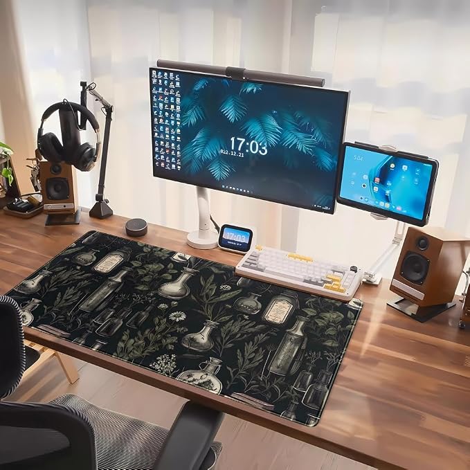 Black Aesthetic Desk Mat - Image 7