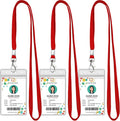 3 Pack Clear ID Badge Holder by koorito